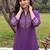 women printed regular kurta with trousers