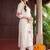 women floral embroidered regular thread work kurta with trousers & with dupatta
