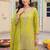 women ethnic motifs embroidered regular mirror work kurta with sharara & with dupatta