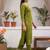 women ethnic motifs embroidered regular thread work kurta with trousers