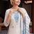 women floral embroidered regular thread work cotton kurta with trousers & with dupatta