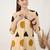 women printed regular cotton kurta with trousers