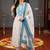 women ethnic motifs embroidered regular thread work kurta with palazzos & with dupatta