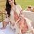 women floral printed regular cotton kurta with trousers & with dupatta
