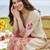 women floral printed regular cotton kurta with trousers & with dupatta