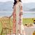 women floral printed regular cotton kurta with trousers & with dupatta