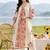 women floral printed regular cotton kurta with trousers & with dupatta