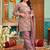women ethnic motifs regular kurta with trousers & with dupatta
