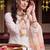 women floral embroidered regular thread work cotton kurta with trousers & with dupatta