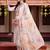 women floral embroidered regular thread work cotton kurta with trousers & with dupatta