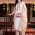 women floral embroidered regular thread work cotton kurta with trousers & with dupatta