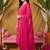 women leheriya printed regular kurta with trousers & with dupatta