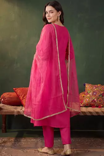 women empire kurta with trousers & with dupatta