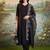 women ethnic motifs regular thread work kurta with trousers & with dupatta