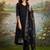 women ethnic motifs regular thread work kurta with trousers & with dupatta