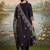 women ethnic motifs regular thread work kurta with trousers & with dupatta