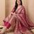 women ethnic motifs regular kurta with trousers & with dupatta