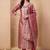 women ethnic motifs regular kurta with trousers & with dupatta