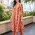 women printed regular cotton kurta with palazzos