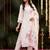 women floral embroidered regular thread work kurta with trousers & with dupatta