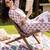 women ethnic motifs printed regular cotton kurta with trousers