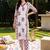 women ethnic motifs printed regular cotton kurta with trousers