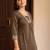 women ethnic motifs embroidered regular thread work kurta with trousers