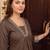 women ethnic motifs embroidered regular thread work kurta with trousers
