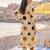 women printed regular cotton kurta with trousers