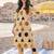 women printed regular cotton kurta with trousers