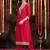 women ethnic motifs embroidered regular thread work kurta with trousers