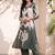 women floral printed regular kurta with trousers