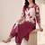 women floral printed regular kurta with patiala