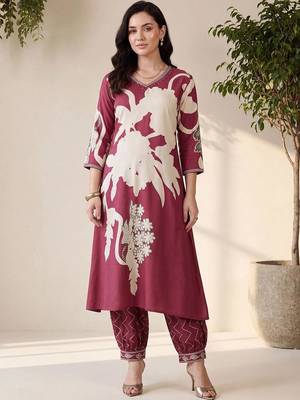 women floral printed regular kurta with patiala 4