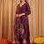 women ethnic motifs embroidered regular kurta with trousers & with dupatta