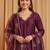 women ethnic motifs embroidered regular kurta with trousers & with dupatta