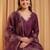 women ethnic motifs embroidered regular kurta with trousers & with dupatta