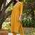 women ethnic motifs embroidered regular thread work kurta with trousers