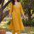 women ethnic motifs embroidered regular thread work kurta with trousers