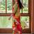 women printed regular cotton kurta with trousers