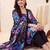 women floral printed regular kurta with trousers & with dupatta