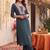 women ethnic motifs embroidered regular thread work kurta with trousers