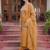 women ethnic motifs embroidered regular thread work liva kurta with trousers & with dupatta