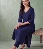 women regular gotta patti kurta with trousers