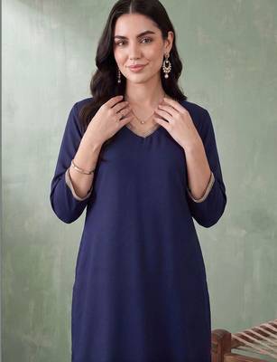 women regular gotta patti kurta with trousers 5