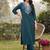 women ethnic motifs embroidered regular thread work kurta with trousers