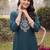 women ethnic motifs embroidered regular thread work kurta with trousers