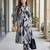 women floral printed regular cotton kurta with trousers