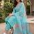 women floral embroidered regular thread work kurta with trousers & with dupatta