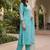 women floral embroidered regular thread work kurta with trousers & with dupatta